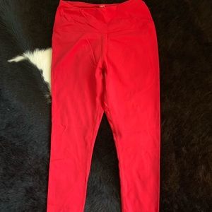 Red TSLA leggings size M